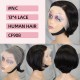 13x4 Full Frontal Lace Side Part Short Wig 100% Human Hair