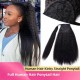 Nature Black Velcro Ponytail Extension 100% Human Hair