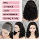 13x4 Frontal Lace Spring Curly African Short Wig 100% Human Hair 200% Density