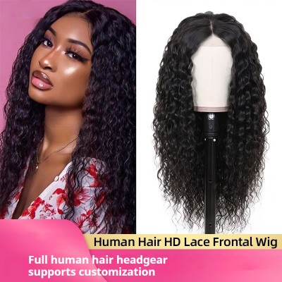 200% Density|4x4 Front Lace Italian Curly Human Hair Wig 100% Human Hair