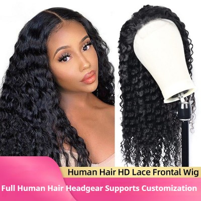 200% Denisty |Premium Deep Wave  4x4 Lace Front Wig 100% Human Hair