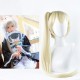 Yosuga no Sora Cosplay Wig - Blonde Long Straight Hair with Side Ponytail - Haruka "Kujo" Nanasaki