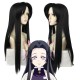 Demon Slayer Kanae Kocho Black Middle Part Fluffy COS Wig 85cm