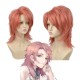 Demon Slayer Sabito Cosplay Wig - Orange-Pink Short Layered Flip-up Hair