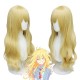 Your Lie in April Kaori Miyazono Cosplay Wigs Yellow Wavy Long Hair 75CM Ethereal Waves