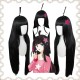 AOTU World Anime Keli Cosplay Wig - Black Long Straight Hair 90cm