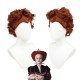 Halloween Cosplay Wig - Witchy Winifred Sanderson Red Queen Short Curly Hair