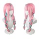 Hololive Virtual Idol Minato Aqua Cosplay Wig Heat Resistant Pink Long Hair Braid