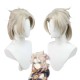 Genshin Impact | Albedo Cosplay Wig  Linen Color White Mud Child 35cm