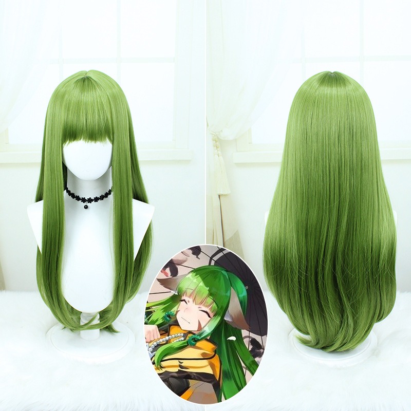 Fox Spirit Matchmaker |Tu Shan RongRong Cosplay Wig  Grass Green 80cm