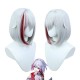 Stellar Railways |Topa Cosplay Wig 35cm Blaze Red w/ Silver Flair