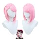 Genshin Impact | Charlotte Fontaine Reporter Cosplay Wig  Pink Short Hair 36cm