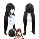 Stellar Railways |Su Shang Rich Brown Straight Long Hair with Twin Ponytail Wig 100cm