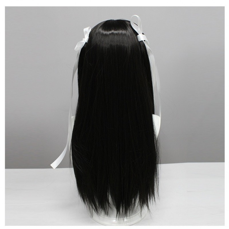 Medicine Finger Cosplay Wig - Elegant Black Long Straight Hair