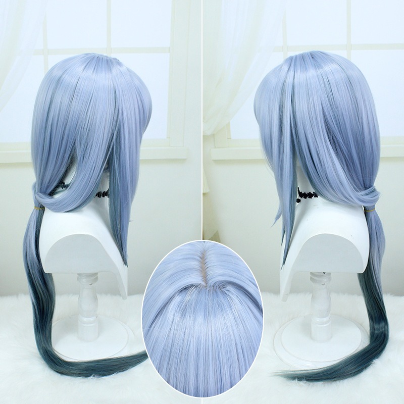 Stellar Railways | Han Ya Blue Long Cosplay Wig 95cm