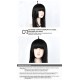 AOTU World Anime Keli Cosplay Wig - Black Long Straight Hair 90cm