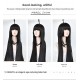 AOTU World Anime Keli Cosplay Wig - Black Long Straight Hair 90cm