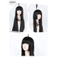 AOTU World Anime Keli Cosplay Wig - Black Long Straight Hair 90cm