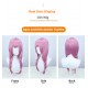 Azur Lane Jingi Yasuko Cosplay Wig - COSVOL3 Ako Pink Braided Pigtails with Middle Part 65cm