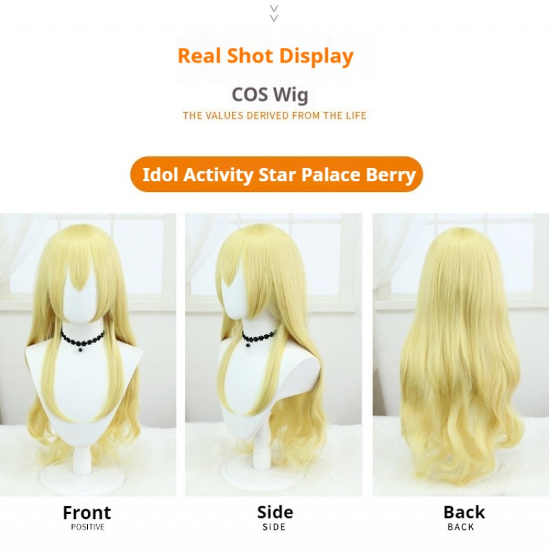 Aikatsu Hoshizora Ichigo Cosplay Wig - Golden Curls 75cm