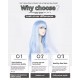 AOTU World Smog Series Anlijie Anime Cosplay Wig - Blue Long Curly Hair 100cm