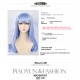 AOTU World Smog Series Anlijie Anime Cosplay Wig - Blue Long Curly Hair 100cm