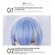 AOTU World Smog Series Anlijie Anime Cosplay Wig - Blue Long Curly Hair 100cm