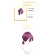 Chainsaw Man Power Cosplay Wig Resse Purple Braids Short Hair 45cm