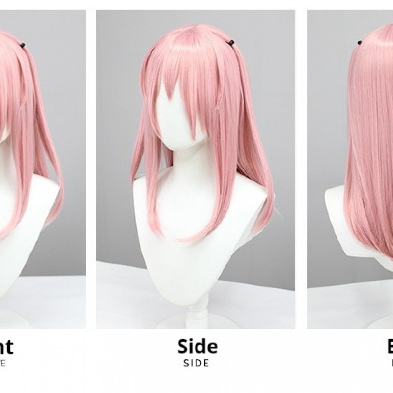 Dress-Up Darling Himuro Koruri Zhuzhu Pink Straight Hair COS Wig 50cm