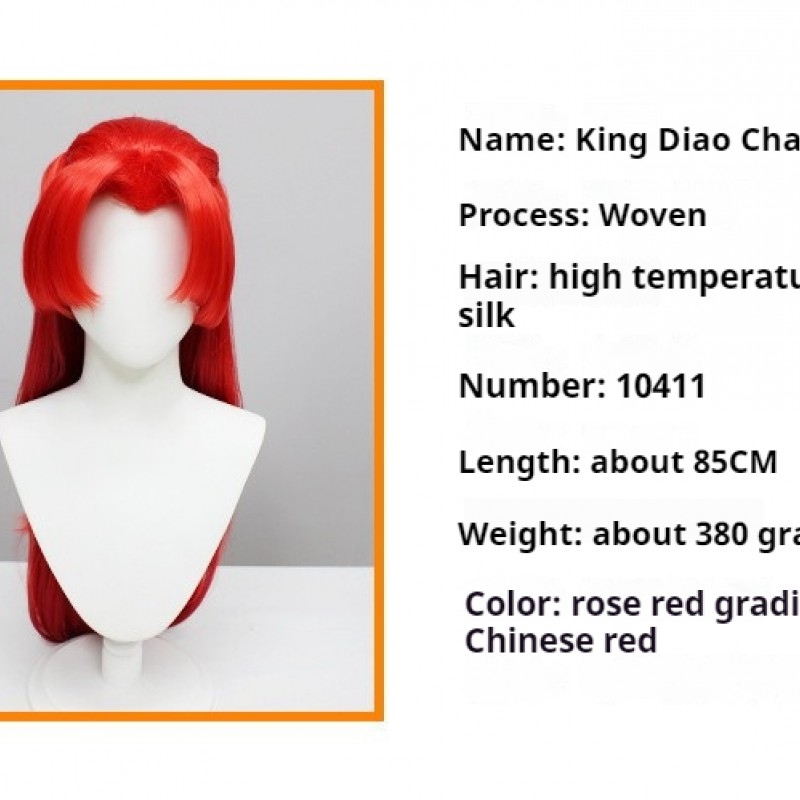 Diaochan Cosplay Wig - Summoning Enchantment Phantom T-Color Gradient with Side Braids and Half Updo