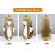 Chowbie  | Nun Cosplay Wig White and Brown Long Straight Hair 75cm