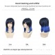 Demon Slayer Inosuke Hashibira Cosplay Wig Black Blue Gradient 40cm