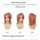 Demon Slayer Sabito Cosplay Wig - Orange-Pink Short Layered Flip-up Hair