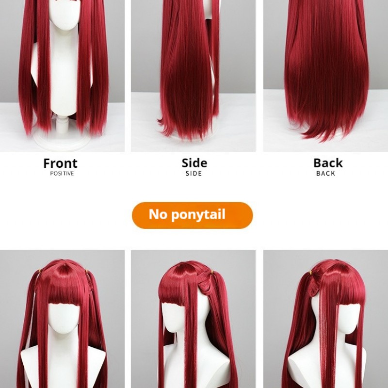 Dressing Doll Falling in Love Kitagawa Sea Dream Little Devil Red Straight Long Cosplay Wig 75cm