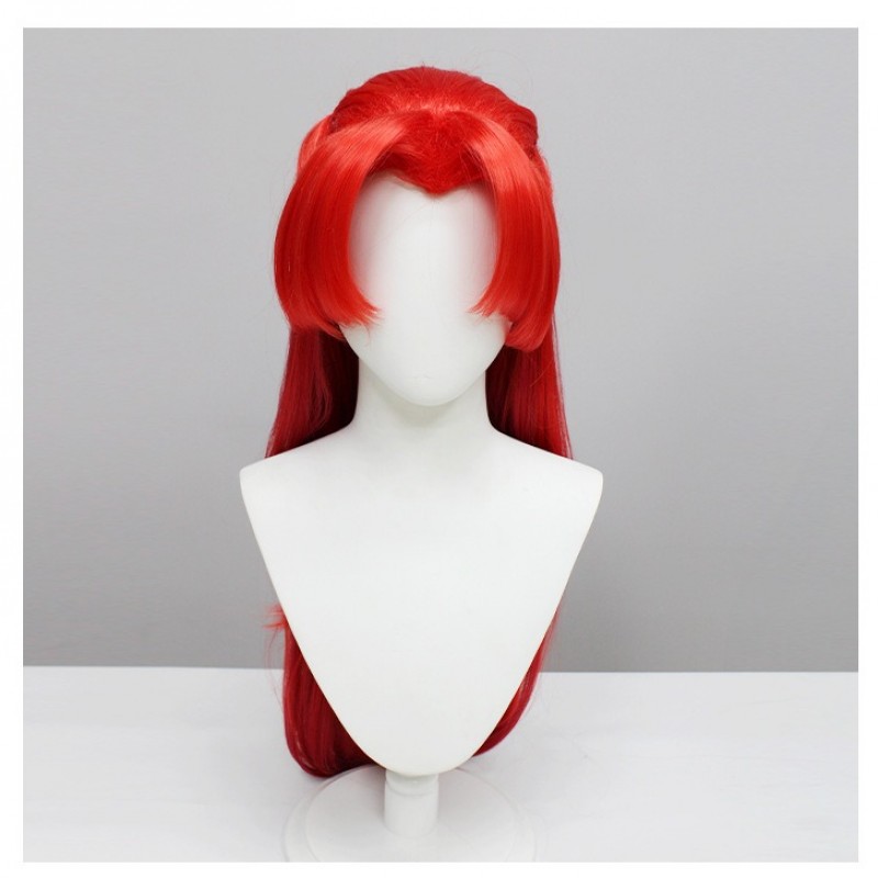 Diaochan Cosplay Wig - Summoning Enchantment Phantom T-Color Gradient with Side Braids and Half Updo