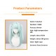 Genshin Impact Fischl Cosplay Wig - Aqua Blue Dual Twintails with Thumb Clips 50cm