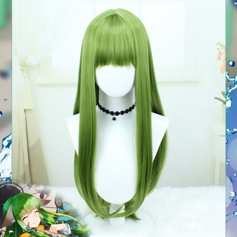 Fox Spirit Matchmaker |Tu Shan RongRong Cosplay Wig  Grass Green 80cm