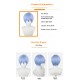 Evangelion Rei Ayanami Light Blue Short Hair with Scalp COS Wig 30cm