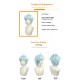 Genshin Impact | Chongyun Cosplay Wig  Melting Snow Trail Tricolor Gradient Backward Curls 30cm