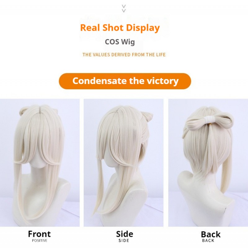 Genshin Impact | Ningguang Cosplay Wig Hidden Moon Celestial Authority Detachable Bun 48cm