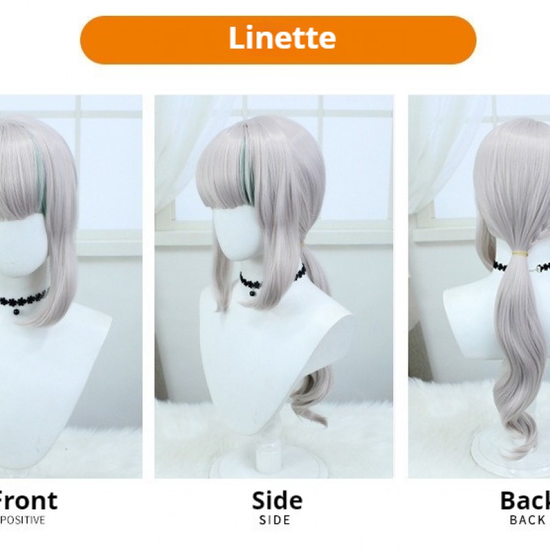 Genshin Impact | Lyney and Lynette Highlight-Dyed Short Hair Cosplay Wigs 38cm/80cm