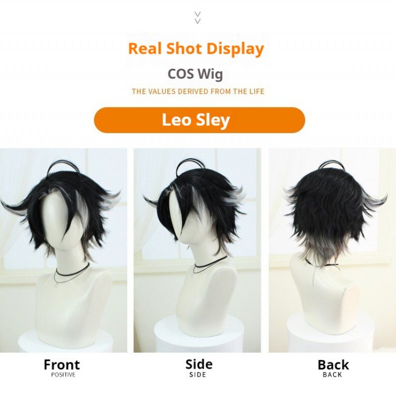 Genshin Impact | Fontaine Laiosli Cosplay Wig Mixed Color Patchwork Style 30cm