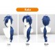 Genshin Impact |Kaeya Cosplay Wig Knights of Favonius Dark Blue Braided Wig with Gradient Highlights 80cm