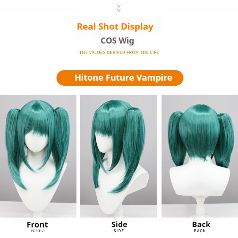 Hatsune Miku | Hatsune Miku Vampire Cosplay Wig with Twin Tails 50cm