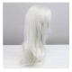 Genshin Impact |Sumeru Cyno Silver Cosplay Wig Backward Curled Hair 60cm