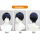 Genshin Impact |Wanderer Scaramouche Cosplay Wig Short Hair Black Blue 30cm