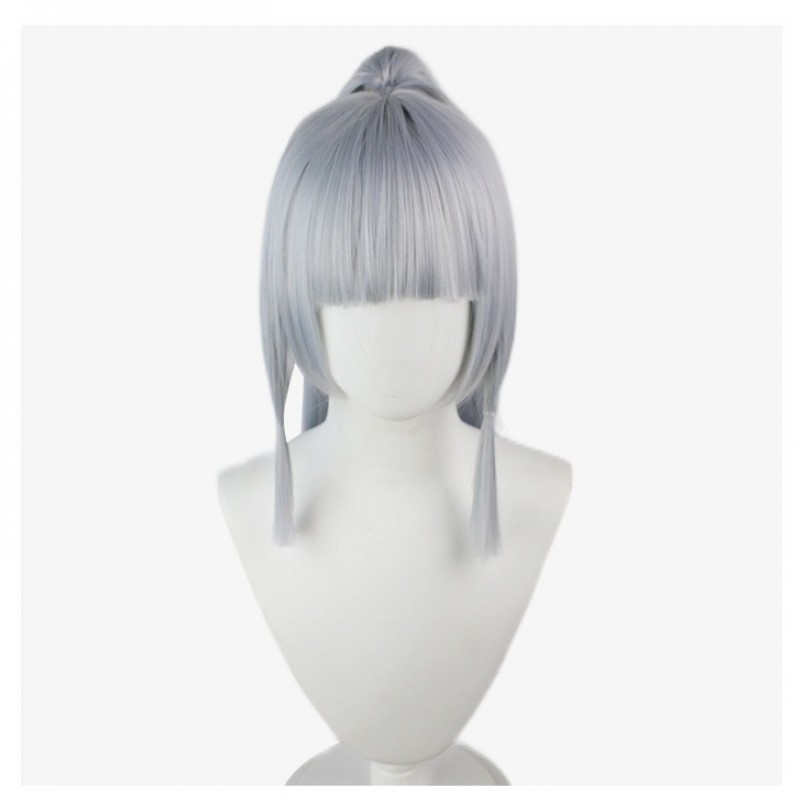 Genshin Impact |Kamisato Ayaka Light Silver Single Ponytail 70cm