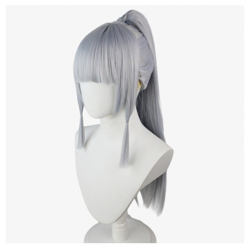 Genshin Impact |Kamisato Ayaka Light Silver Single Ponytail 70cm