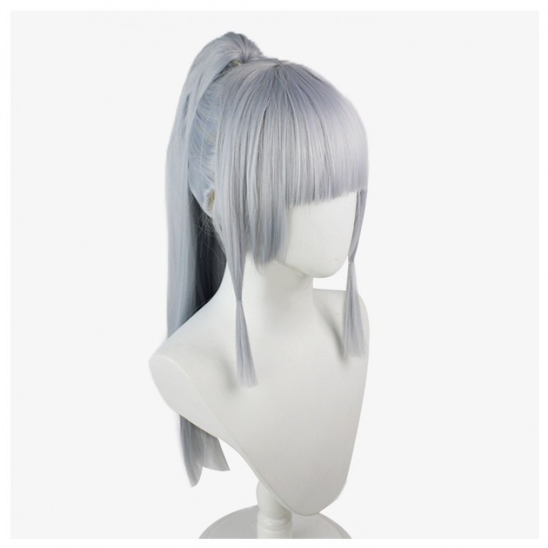 Genshin Impact |Kamisato Ayaka Light Silver Single Ponytail 70cm