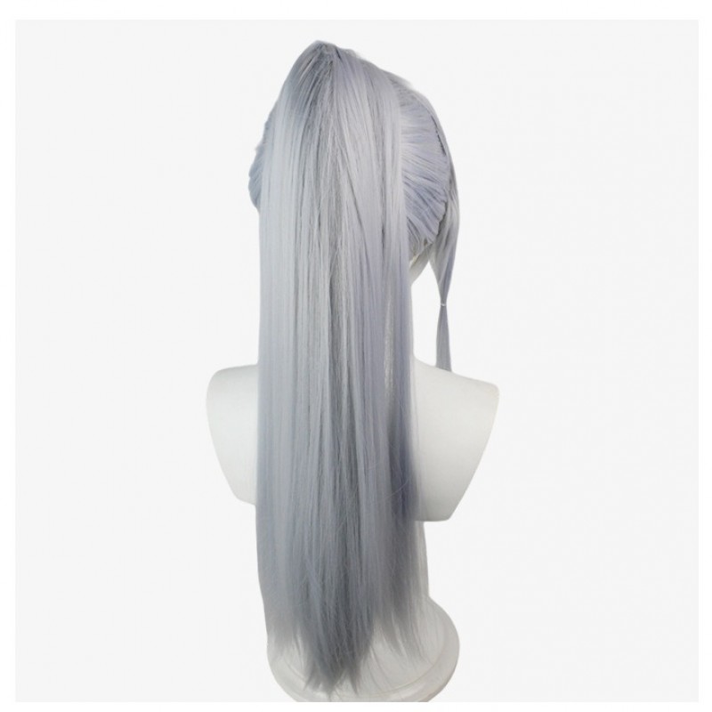 Genshin Impact |Kamisato Ayaka Light Silver Single Ponytail 70cm